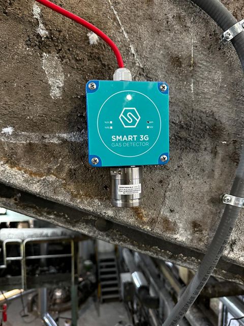 Rivelatore di gas in ambiente industriale