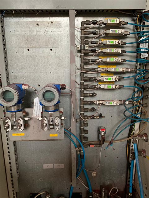Pannello strumentazione di processo